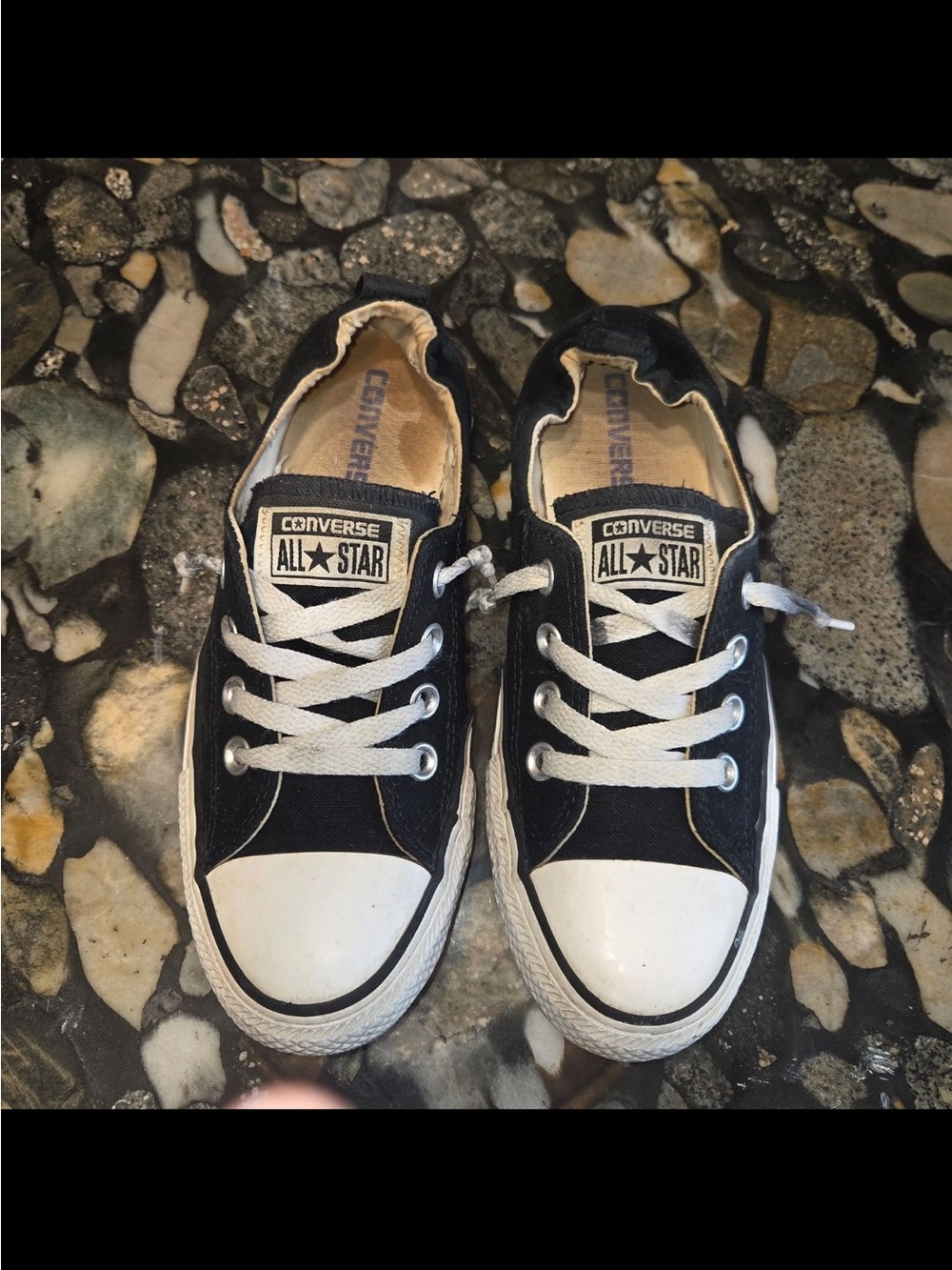 Converse Chuck Taylor All Star Shoreline Slip On Women Black Sneakers Size 7 - Picture 3 of 8